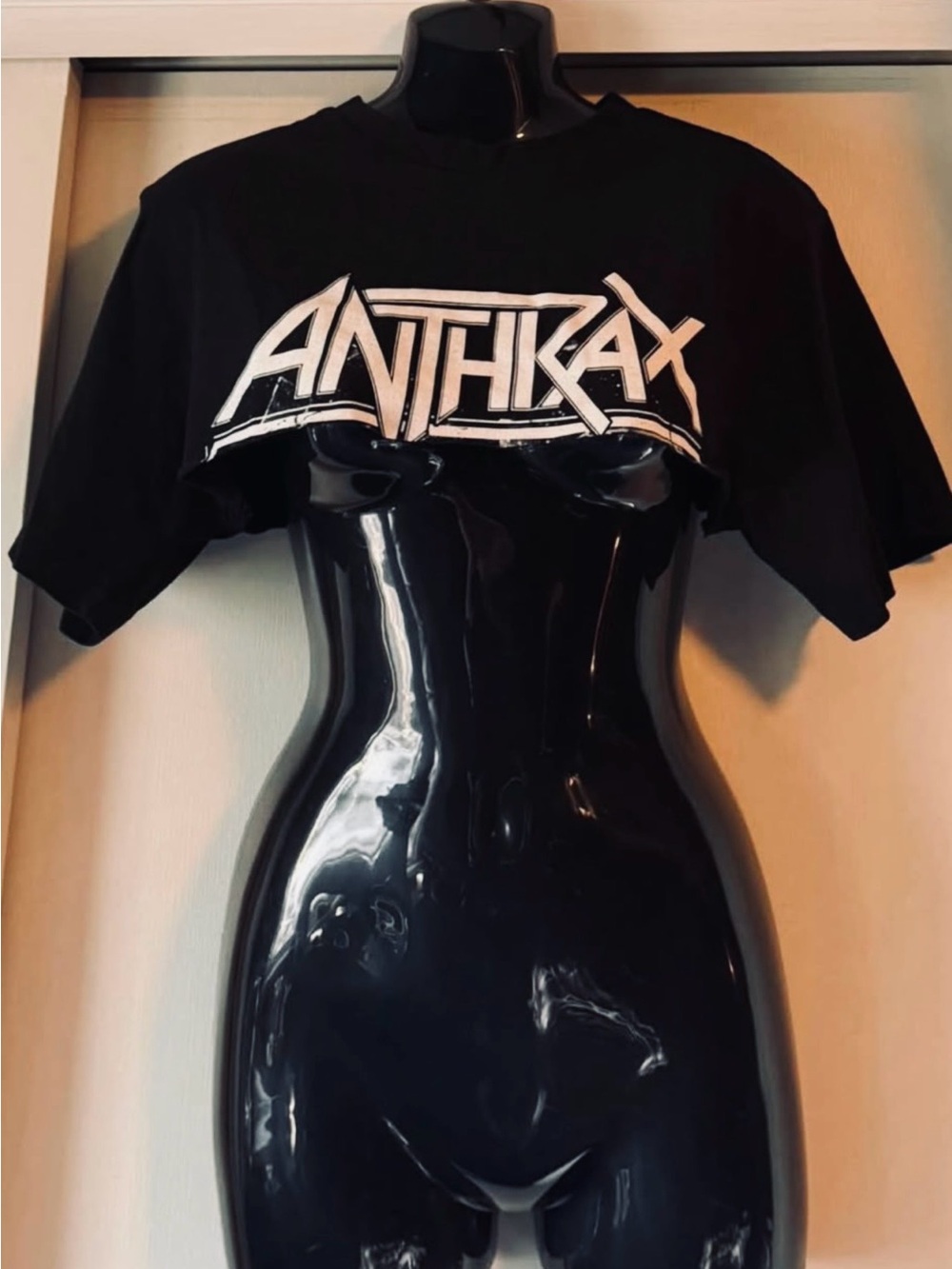 ANTHRAX Trash Metal Reconstructed Crop Top